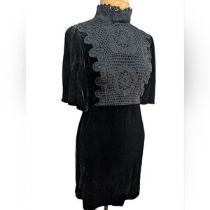 Zara velvet mini dress